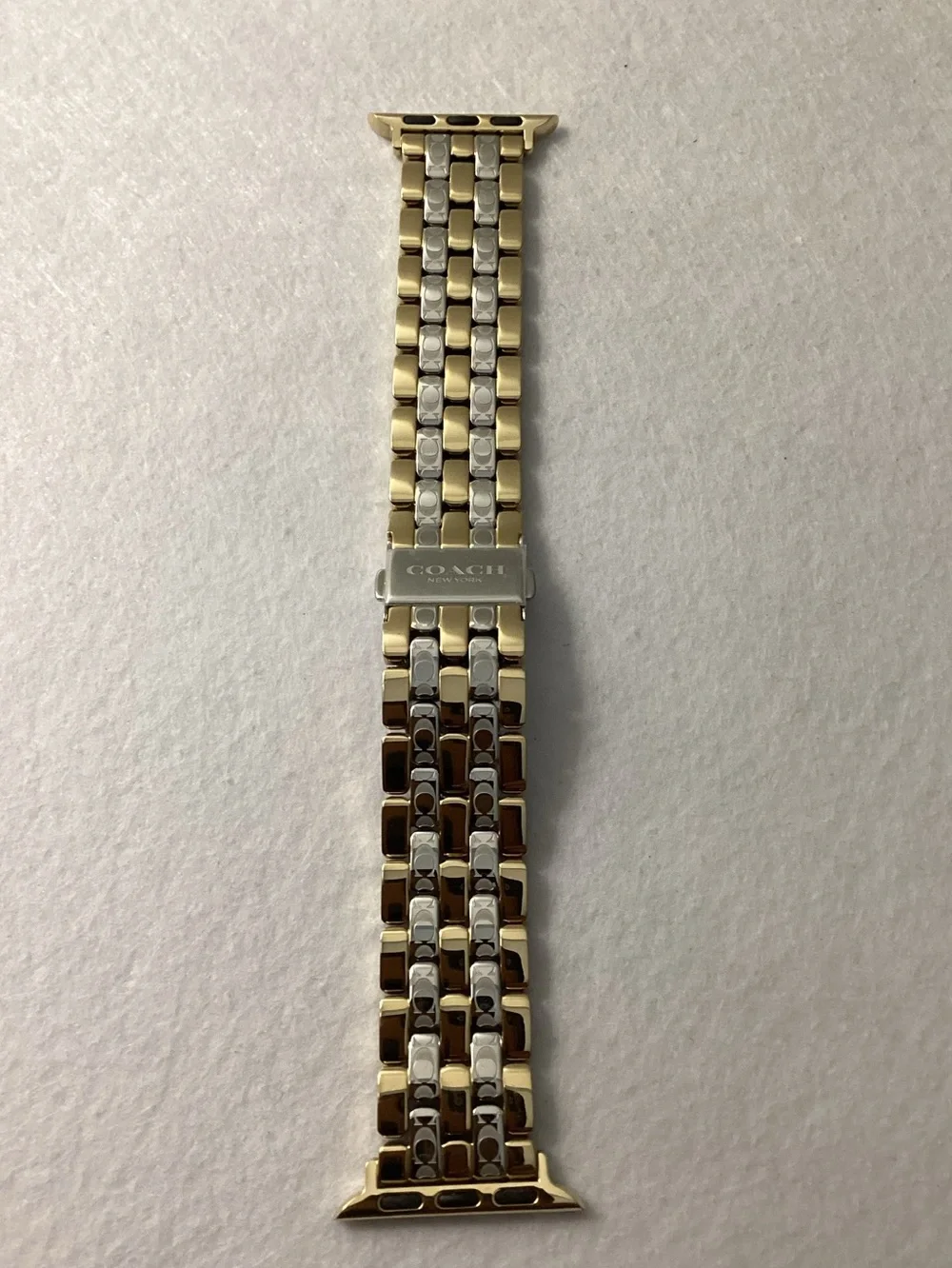 Coach Women's Two Tone Stainless Steel Apple Strap 38/40/41mm